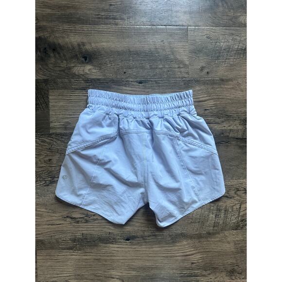 Lululemon Track That Mid-Rise Lined Short 5" Blue Linen Size 6 W7ATBS - Picture 4 of 6